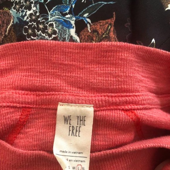 Free People coral cotton knit top - Picture 3 of 4
